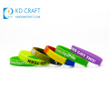 High quality custom debossed logo color filled cool sport basketball silicone wristband for promotion